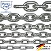 Produktbild NietFullThings 100 cm = 1 Meter 3mm Starke Edelstahl-Kette V4A kurz-gliedrig Stueck Anker-Kette DIN 5685 DIN 766 Meterware rostfrei NIRO INOX Gliederkette Absperrkette Bojenkette 1m