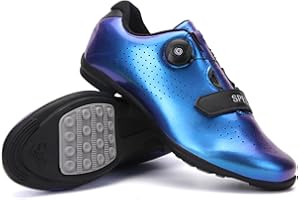 Hixingo Scarpe da Ciclismo Uomo Strada, Donna Scarpe da Strada e Mountain Bike con Suola in Gomma, MTB Scarpe da Bicicletta Scarpe da Equitazione per Interni Antiscivolo e Traspiranti