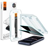 Spigen iPhone 17 Pro / 17/16 Pro ile Uyumlu Kolay Kurulum Cam Ekran Koruyucu GLAS.tR EZ Fit Privacy HD (2 Adet) Hayalet - AGL