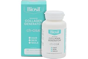 Biosil Collagen Generator – 120 capsule liquide – Con complesso brevettato ch-OSA – Genera e protegge il tuo collagene – Privo di OGM – Fornitura di 60 giorni