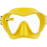 Cressi Unisex Erwachsene F1 Maske - Frahmenlose Maske zum Tauchen und Schnorcheln