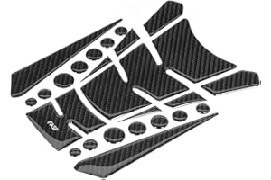 EVGATSAUTO Fuel Tank Sticker, Carbon Fiber 5D Motorcycle Fuel Tank Pad Protector Sticker Fit for GW250 Oil Tank Sticker