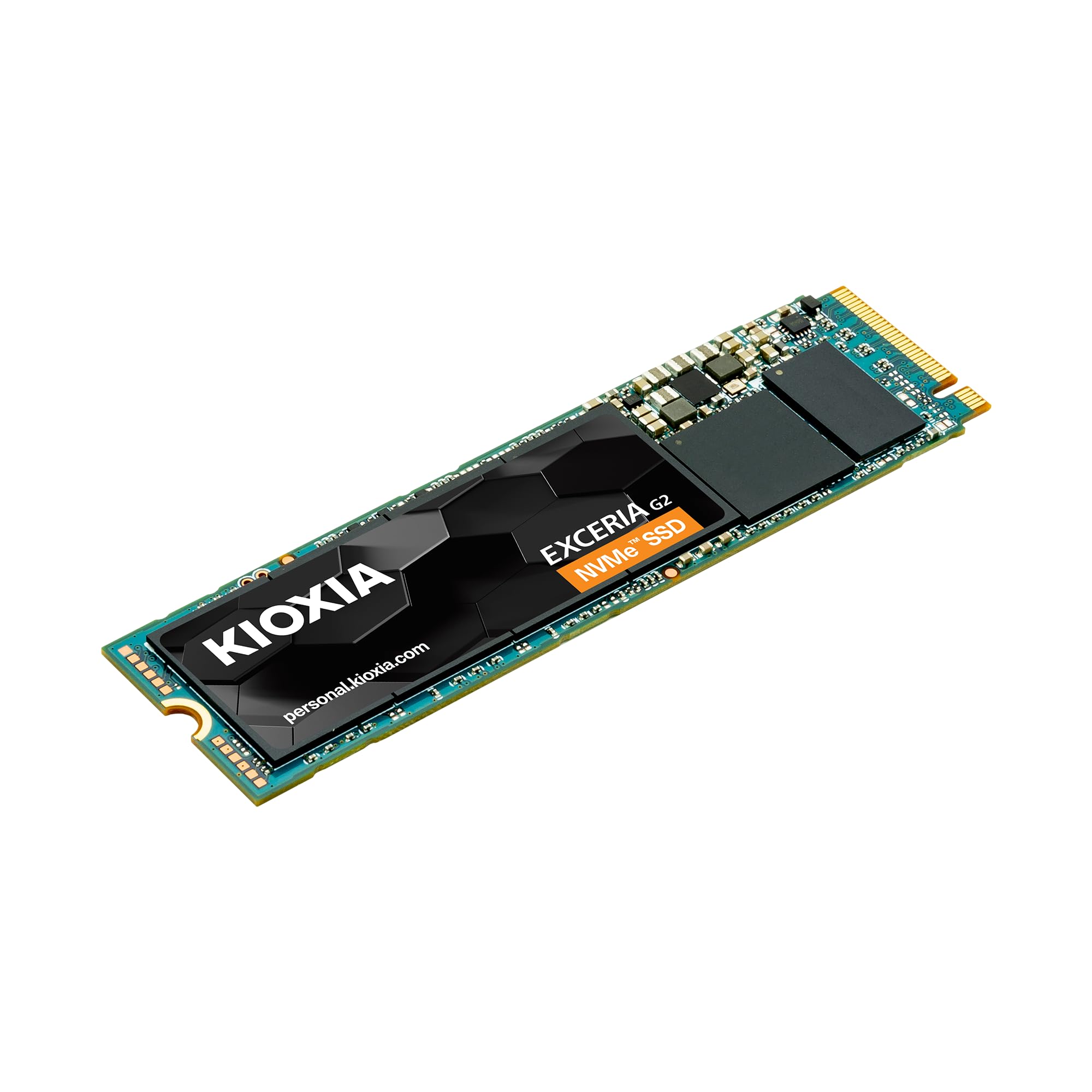 KIOXIA Former Toshiba Memory EXCERIA G2 NVMeâ„¢ Internal D RAM SSD 1TB NVMe M.2 Type 2280 PCIe Gen 3.0 x 4 Equipped with BiCS Flash TLC|TBW 400| Japanese Brand