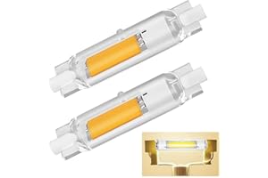 Dvnoua Lampadina R7S LED 78mm Dimmerabile 20W, R7S LED Equivalente a 200W Lampada Alogena, Lampada Bianco Naturale 4000K 2000LM Nessun Sfarfallio, Illuminazione Fascio 360°, 2 Pezzi