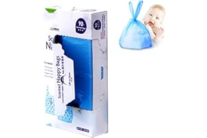GNAUMORE Sacs à Couches Jetables pour Bébé,Lot de 90 Sacs à Langer Jetables,Sacs Parfumés pour Couches,La Couche Jetable Parfumée de Couche de Bébé,Sac à Couche,Sac Impermeable Bebe pour Bébé,Cuisine,Bureau