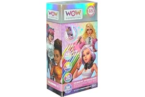 WOW GENERATION - Set de 48 Lápices de Colores con Libreta, Kit de Papelería Niña, Material Escolar, Colorear, Ideal para Regalo