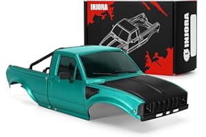 INJORA IR60-24 Pickup Carrozzeria Rigida con Portapacchi per 1/24 RC Crawler Axial SCX24 C10 Bronco Deadbolt Wrangler 4Runner