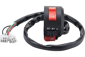 GOOFIT Motorcycle “5+4” Combination Switch Control Handlebar Headlight Signal Light Button Mounted Switch With Horn Replacement For ATV Dirt Bike Go Kart Scooter Pit Bike