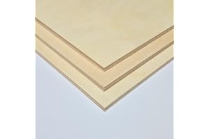 AtHaus® Compensato Multistrato 8mm | Compensato di Betulla | Pannelli in Legno | Tagli Disponibili: 80x60 cm