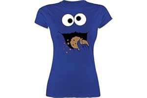 Shirtracer - Shirt Damen - Karneval & Fasching - Keks-Monster