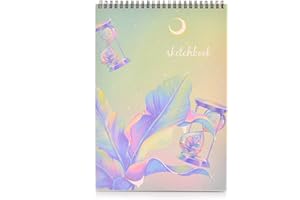 MEMX Sketch Book for Kids, A4 21x29CM 100 Pages (110gsm), Spiral Bound Artist Sketch Pad, Durable Acid Free Sketchbook for Painting, Sketching or Doodling, Best Gifts for Drawing Boys and Girls, White