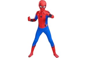 Kitimi disfraz spider niño, spider miles morales disfraz de superhéroe con máscara, marvel legends spider Cosplay disfraz para halloween, navidad, carnaval y cumpleaños
