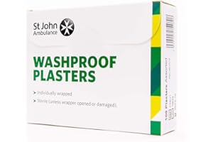 St John Ambulance Assorted Washproof Plasters - Pack of 100
