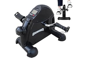 SPORTINATOR Mobility Mini Pedaltrainer – Heimtrainer für Beine & Arme, Einstellbarer Widerstand, LCD-Display, kompakt & platzsparend