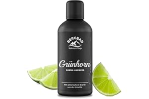 ‎BERGBAD BERGBAD Saunaaufguss BIO LIMETTE PUR 100ml GRÜNHORN - Natürlicher Sauna-Aufguss mit ätherischen BIO Ölen