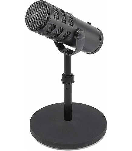 Desktop Microphone Stand On-Stage DS7200B - Adjustable Desk Mic Stand Black Adjustable Mic Stand