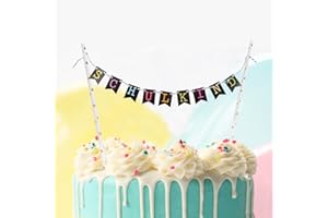 COLOFALLA Tortendeko Schulkind Kuchengirlande Cake Topper Einschulung Schulanfang Torten Topper Kuchendeko Schuleinführung Party Deko für Junge Mädchen (Bunt)