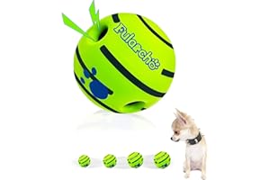 Yiateoit Toy Balls for Dogs Squeaky Ball for Dogs Indestructible Dog Balls Dog toys Durable Ball for Indoor & Outdoor (Green, 2.75 Inch)