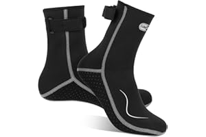 Gimilife Neoprene Socks, 3 mm Neoprene Socks for Men and Women, Neoprene Shoes, Water Socks, Thermal Socks, Diving Shoes for Men and Women for Diving, Snorkelling, Swimming, Surfing, Sailing, Kayaking