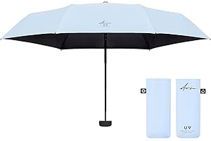 AMBRA UV PROTECTION Ambra UV: Ombrello con protezione UV. Mini ombrello pieghevole antivento per pioggia e sole. 220 g 18 x 5 cm