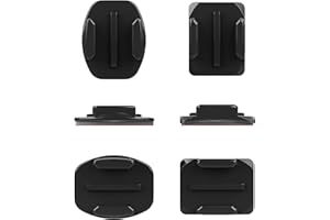 GoPro Hero2 Uchwyty Samoprzylepne Zakrzywione i Proste, Czarny, 6 Sztuk