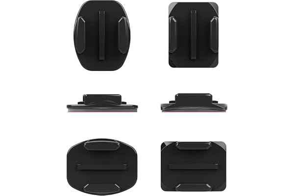 GoPro Fixations adhésives incurvées + fixations adhésives plates - pour caméra embarquée GoPro