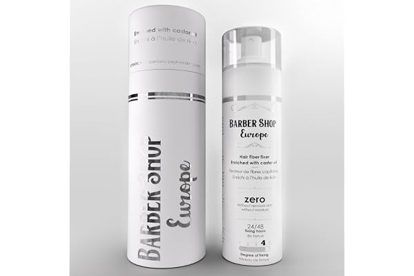 Spray Fixateur Fibre Capillaire Enrichi en Huile de Ricin – Sans Gaz, Laque Cheveux Femme Homme – Effet Brillance Cheveux Naturel, Compatible Poudre Densifiante Cheveux Fins ou Clairsemés