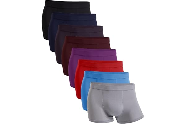 YOULEHE Boxershorts för män, ventilerande underkläder i mjuk bambu, kalsonger, multipack