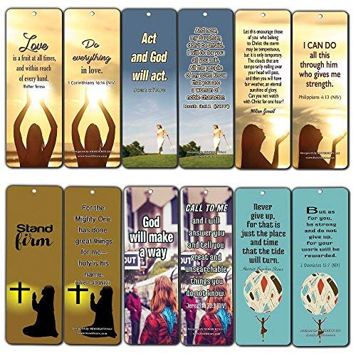 Encourageant Citations pour la femme chrétienne signets 7-x2-inches 60-pack series 2.