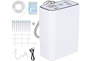 MULCORT Rechargeable Watering System Timed Watering Built-in 100 Timed Combinations 10 * Three Way Connector 10* Adjustable Drip Arrow (10XThree Way Connector10XAdjustable Drip Arrow)