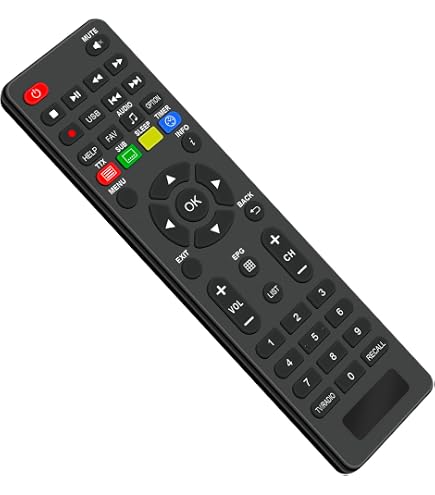VINABTY Telecomando di ricambio compatibile con TELE System Fuba TS9018HEVC ODE718HEVC decoder