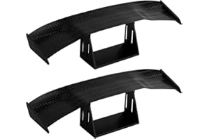 TYGFRT 2-Piece Car Tail Wings, Mini Tail Wings, Front Spoiler, Trunk Spoiler - Auto Parts, Black