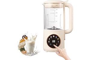 HOCOMAY Milky - Máquina de leche vegetal 8 en 1, 1400 ml, máquina de leche de soja con inicio de retardo, autolimpieza, purificador de leche vegetal, exprimidor de avena