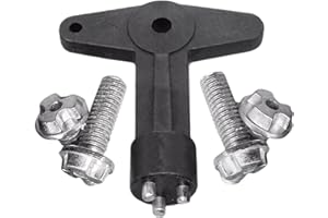 PINOCHUKKA COMPATIBLE WITH RENAULT MEGANE CLIO SCENIC Alloy Wheel Centre Cap Screws Bolts with Key 7700422600, 1610001, 90495549