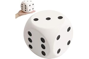 ANBOOR Squishies Dadi Jumbo Aumento Lento Profumato Super Soft Spremere Giocattoli Squishy Collezione Regalo per alleviare Lo Stress (Bianco, 10 cm)