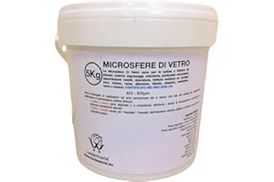 LordsWorld - Arenadoras - Arena abrasiva Microesferas de vidrio (5Kg, 425-850 Micron)