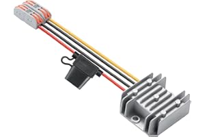 YUNKOZAND DC 9V - 32v a 12v 5a 60W convertidor de Potencia, 9-32v a 12v DC/DC regulador de tensión (12V5A60W)