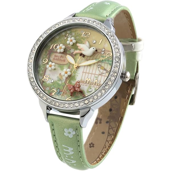Montre Femme Seiko Verre Murano Millefiori - Cadran Noir, Bracelet Rose - Neuve