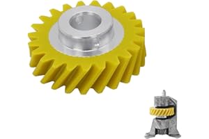 TUKEVA Worm Gear ricambio per robot da cucina per Kitchenaid Ricambio vite senza fine per W10112253 Worm Gear Ingranaggio per KitchenAid robot da cucina Accessori per la cucina Giallo
