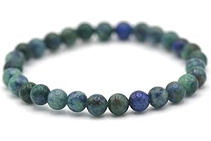 Miracles Minéraux Bracelet pierre naturelle | perle ronde 6 mm | création artisanale française|femme homme mixte | plus de 60 choix