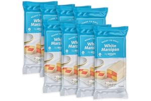 by Amazon Ready To Roll Natural Marzipan, Almond, 4000g (8 packs of 500g) Vegan