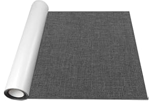 SZYCKJGS Tissu Autocollant Reparation 40x200cm-Patch en Tissu de Lin Auto-adhésif Gris foncé, Kit Réparation Tissu pour Canapé en Lin,Oreiller,Chaise,Tête de Lit
