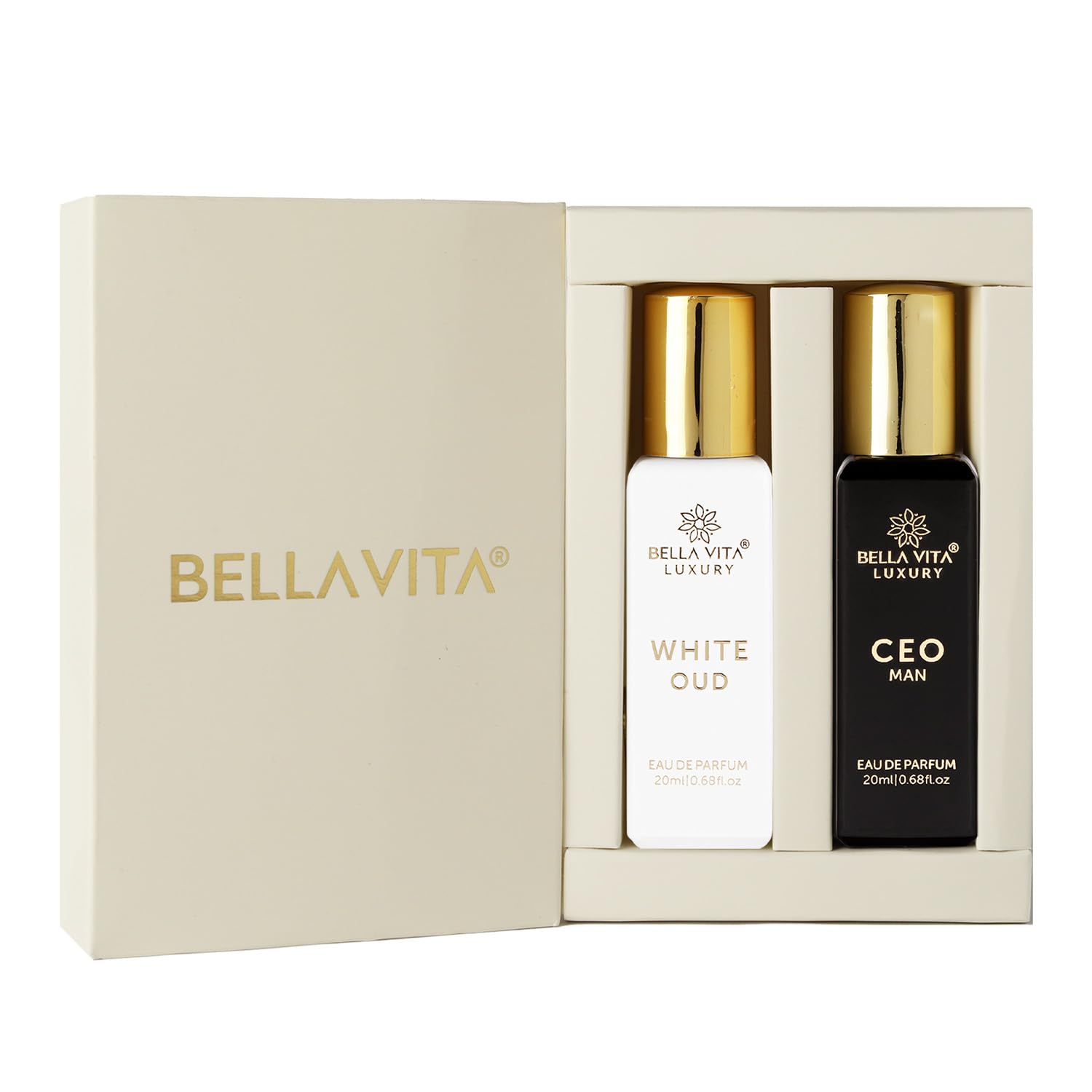 Bella Vita Luxury CEO Man & White Oud Unisex Perfume Combo with Tonka, Agarwood & Orange | Woody Long Lasting EDP Fragrance S