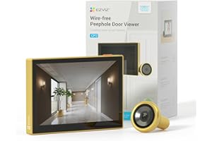 EZVIZ Mirilla Digital de Puerta con Pantalla a Color de 4.3'' Cámara Video Inalámbrico 1080P,Vista en Vivo 146°,Batería Recargable 2200mAh,WiFi 2,4GHz,NO Detección de Movimiento,NO Visión Nocturna,CP2