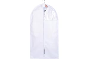 BONOVONO PEVA Dress Bag (60 x 120cm) with See Through Window | Garment Bags for Travel Clothes Storage Covers | Coat Protector Bag for Mothe, Dust, Moisture Proof, Breathable Wardrobe Organiser