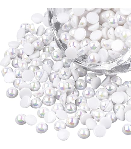 50 Perles Strass Cabochon En Forme De Fleur Bleue – 9 Mm Acrylique Avec Dos Argenté