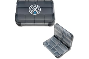 ‎LMAB LMAB Angelbox Pocket Box, Kleinteile Angel Box, Sortierbox zum Angeln, Angelzubehör Kleinteilebox, Tacklebox, Kunstköderbox, Angelköder Angelkiste, Angelboxen, Angelkasten (M - 13,2 x 9,7 x 3,4 cm)