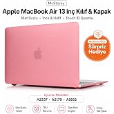 McStorey MacBook Air M1 Kılıf A2337 Uyumlu 13 İn&ccedil; Mat Sert Kılıf A2179 A1932 Parmak İzi Bırakmayan Koruyucu Hard Case Kapak P