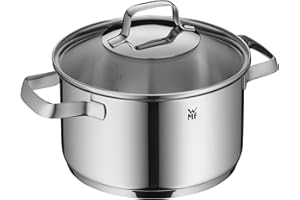 WMF Belmonte Marmite en acier inoxydable Cromargan poli non revêtu 20 cm 3,3 l