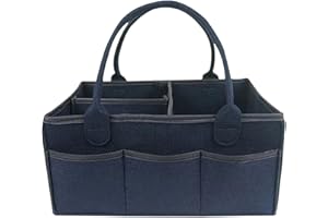 duhe189014 Couche-Culotte pour Bébé, Sac À Langer en Feutre, Bacs Rangement pour Chambre d'enfant, Voiture pour Couches, Paniers D'Table À Method